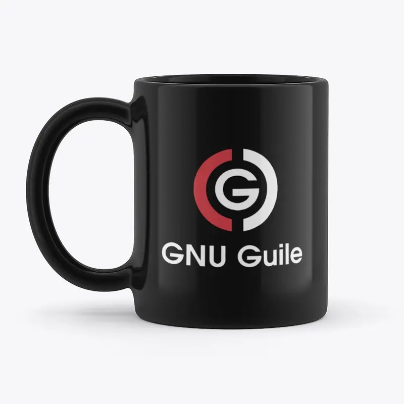 GNU Guile Black Mug (V)